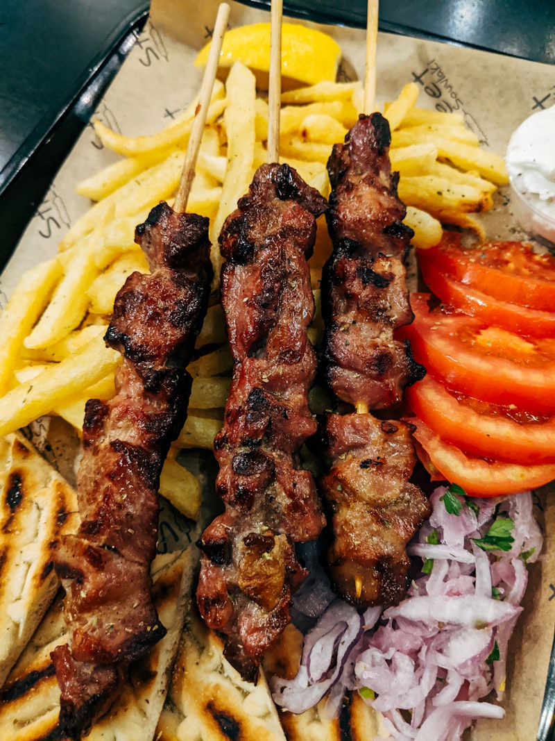 Seekh kebab platter